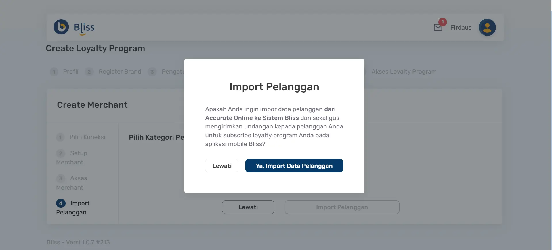 membuat merchant dengan Accurate